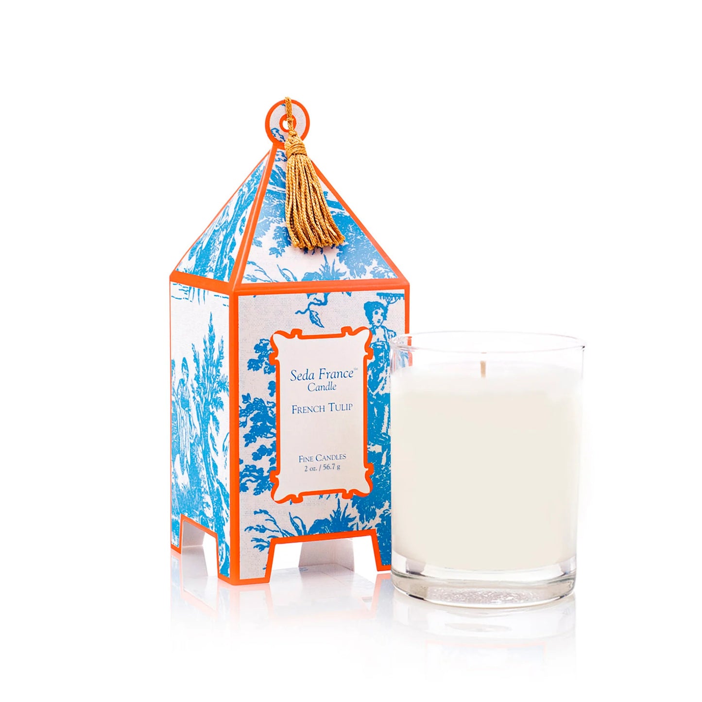 French Tulip Mini Pagoda Box Candle