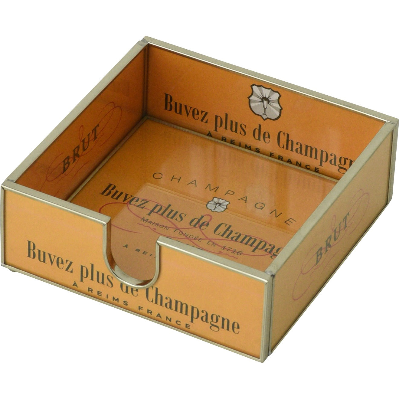 Orange Brut Cocktail Napkin Holder