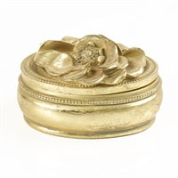 Bleu Ginger Bleu et Blanc Medium Gold Candle
