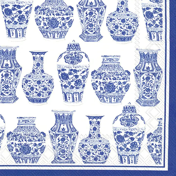 White Urn Cocktail Napkins