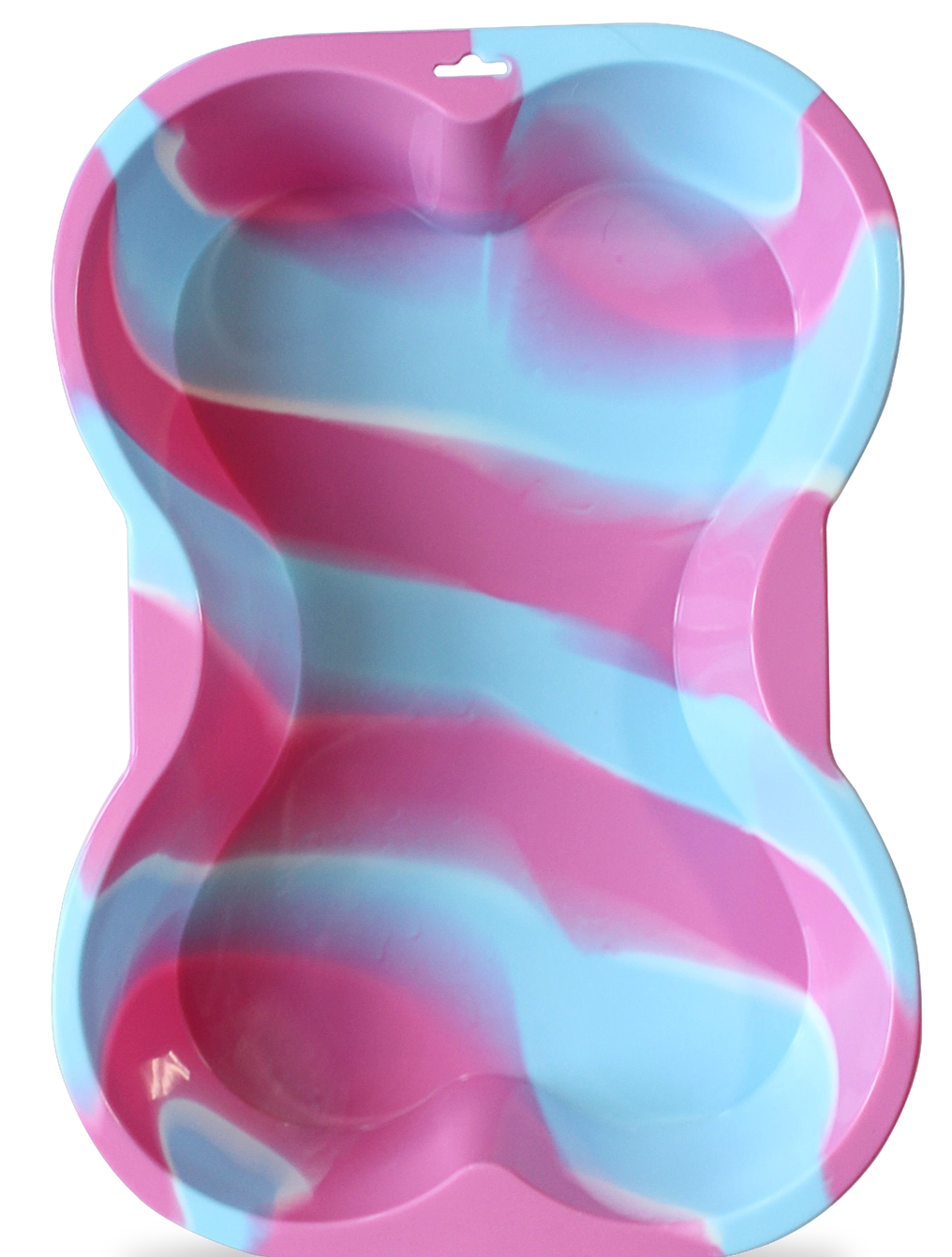 Swirl Dog Bone Shaped Silicone Cake Pan