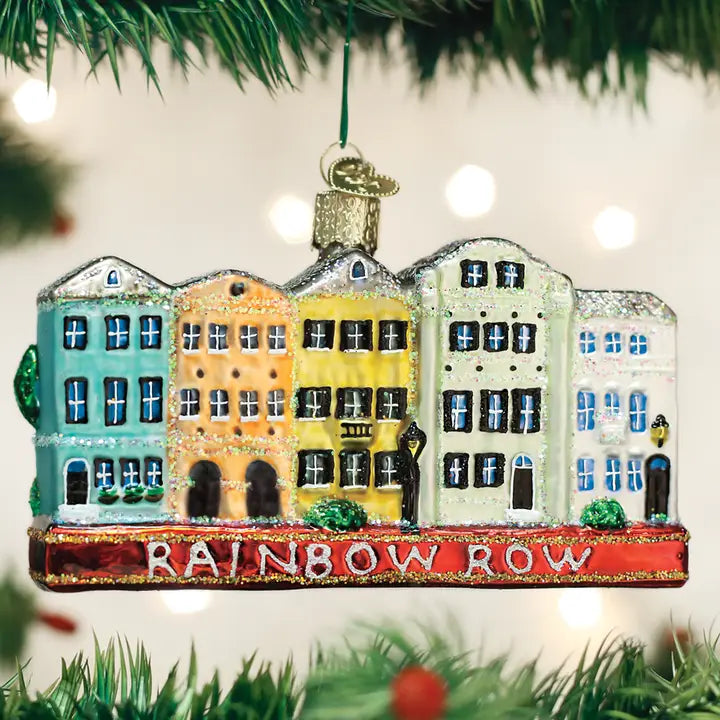 Rainbow Row Ornament