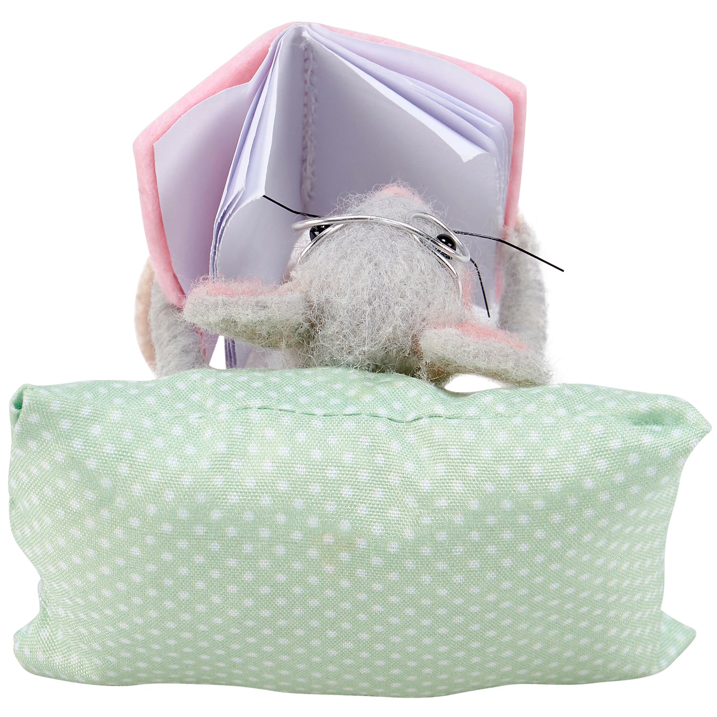 Reading Pillow Mouse Critter