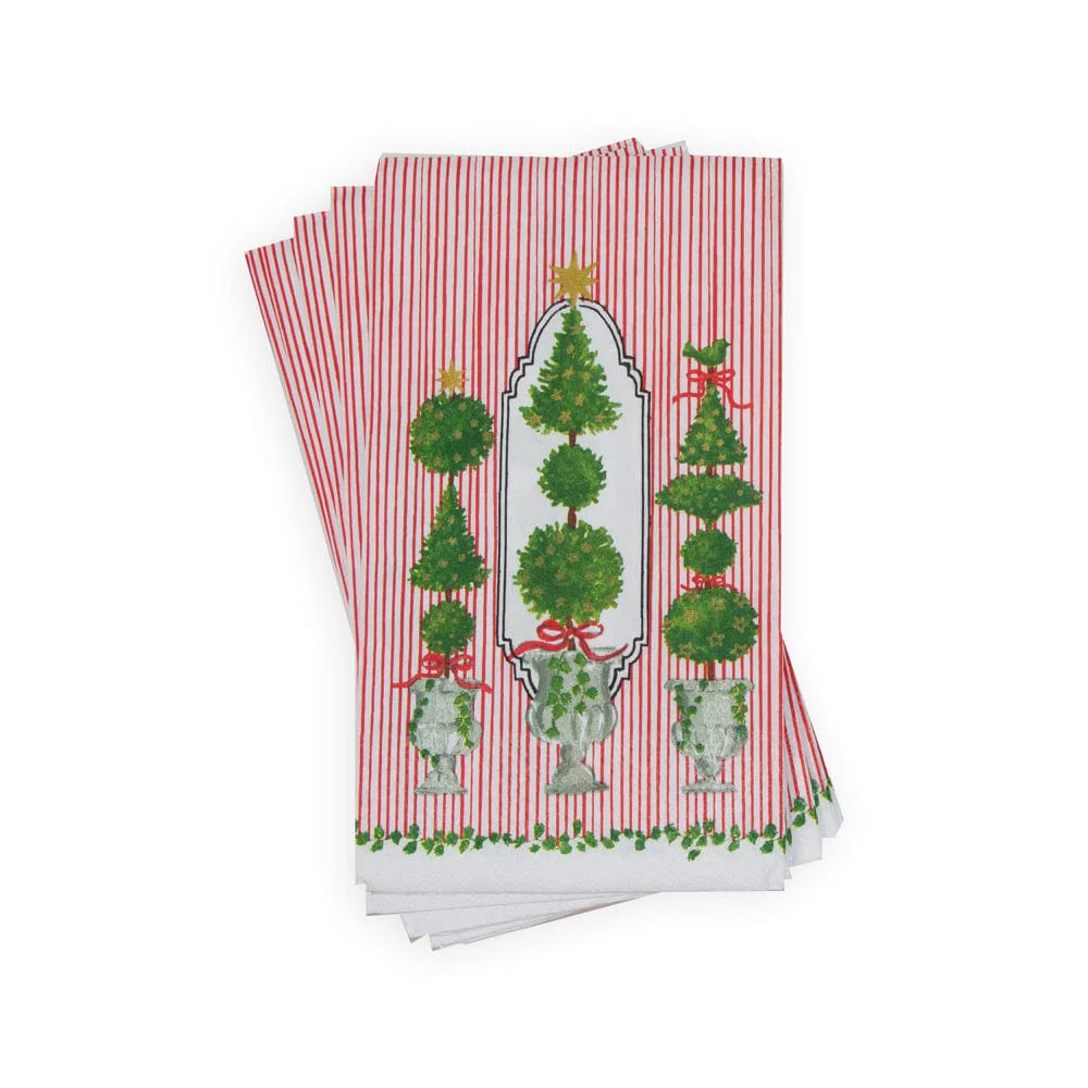 Eloise Red Guest Towel Napkins