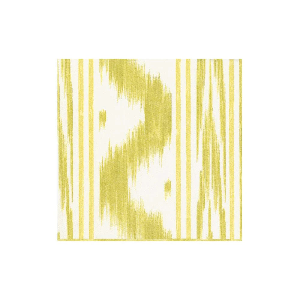 Toile De Nantes Yellow Cocktail Napkins