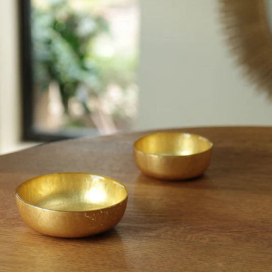 New Orleans Gold Leaf Bowl Set