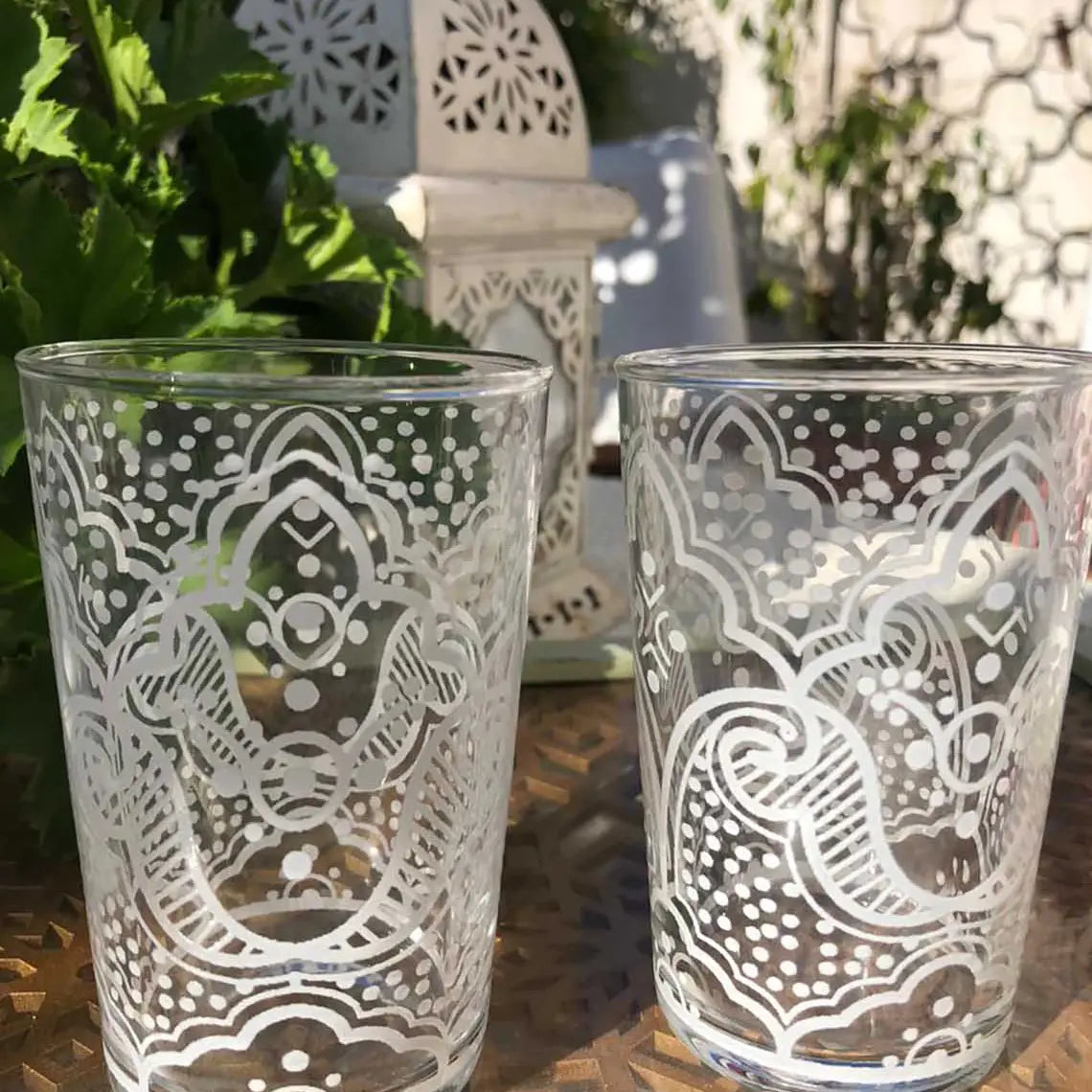 White Tea Glasses S/6