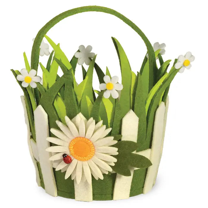 Daisy Picket Fence Easter Basket