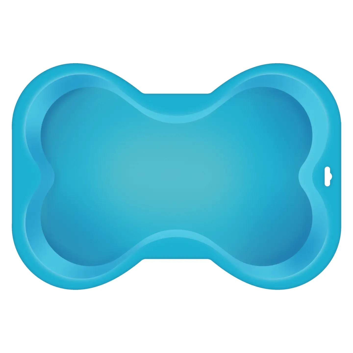 Blue Dog Bone Shaped Silicone Cake Pan