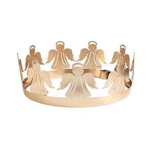 Gold Angel Advent Wreath
