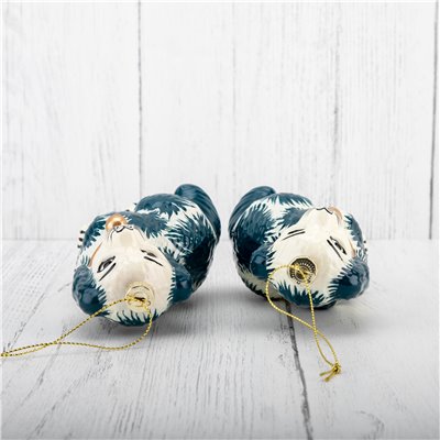 Blue Staffordshire Ornament