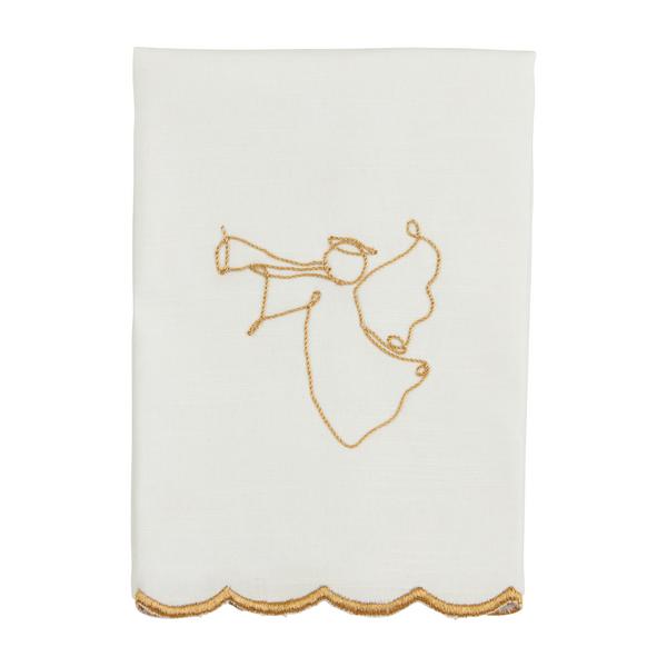 Angel Gold Scallop Towel
