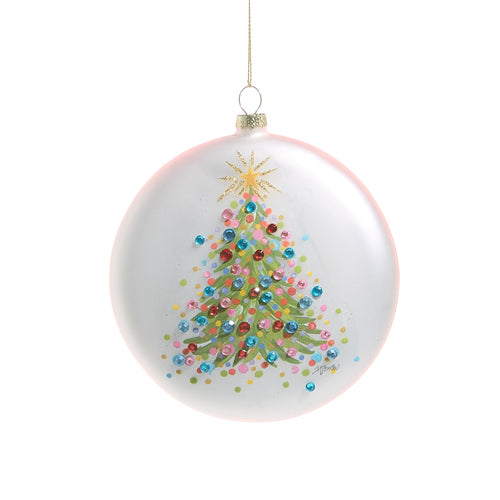 Confetti Tree Disc Ornament