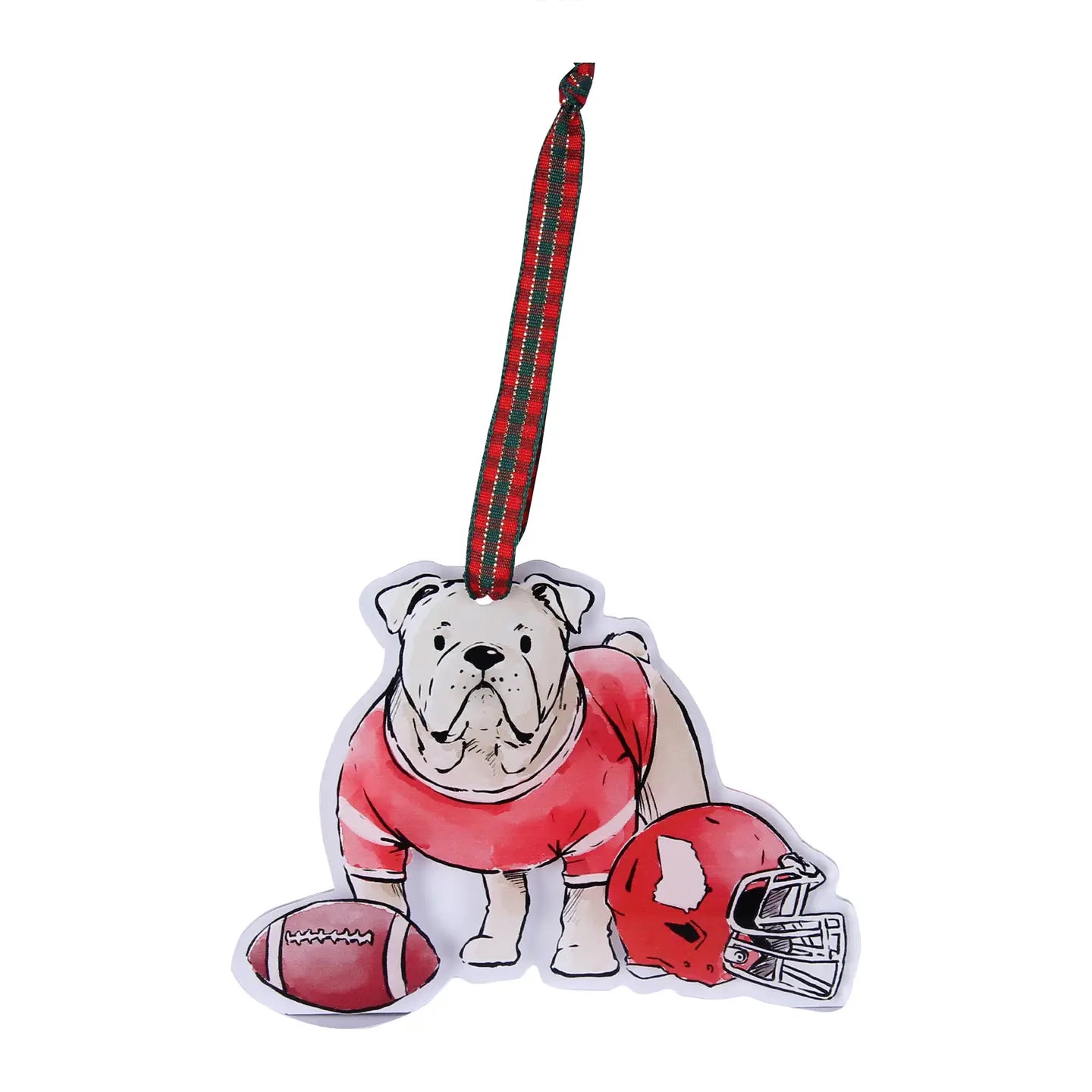 Bulldog Acrylic Ornament