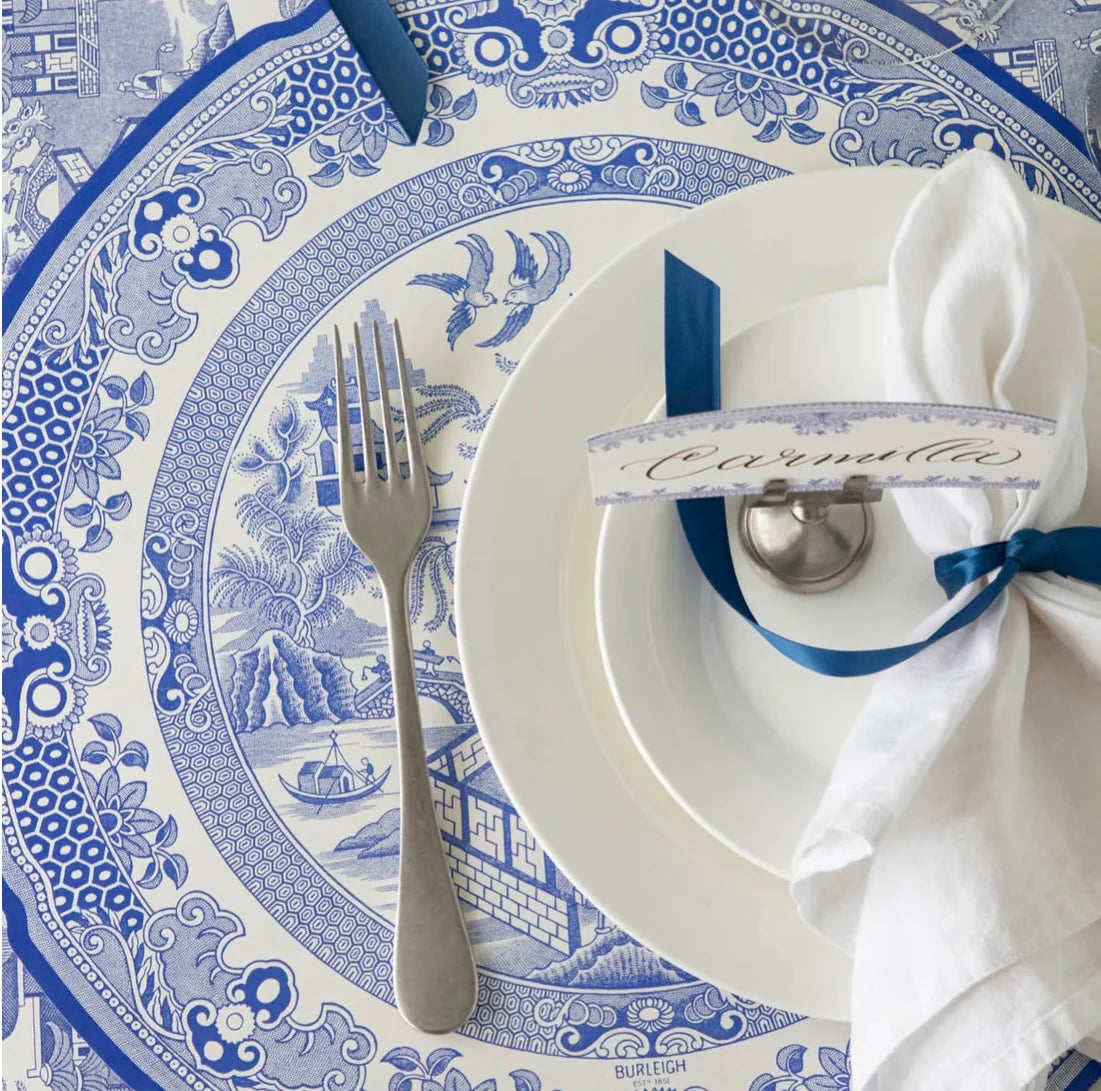 Die-cut Blue Willow Plate Placemat