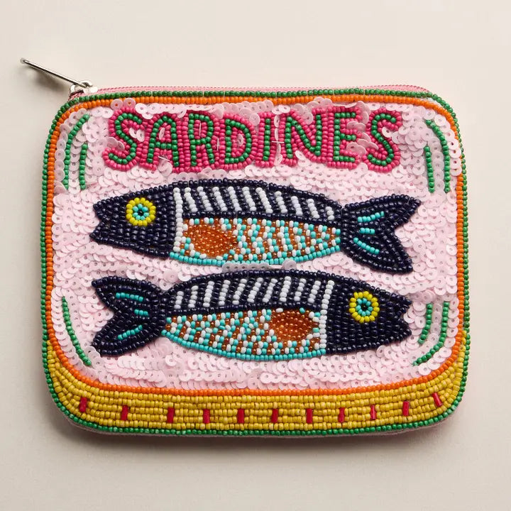Beaded Bag - Sardine Tin