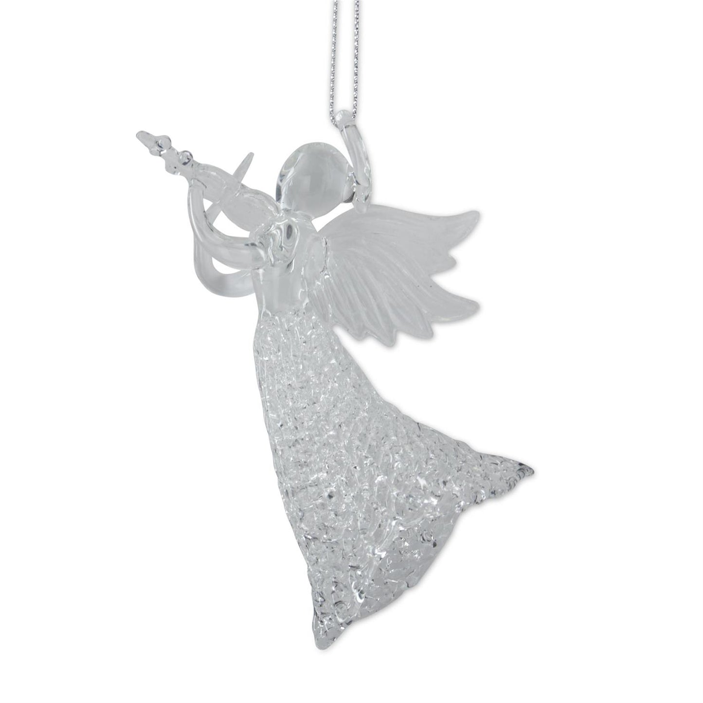 Glass Angels w/Instruments Ornaments