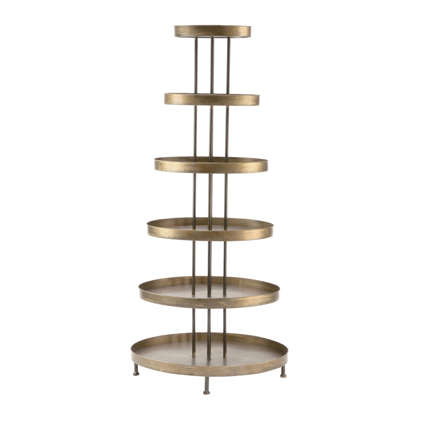 Metal 6 Tier Oval Display Tower