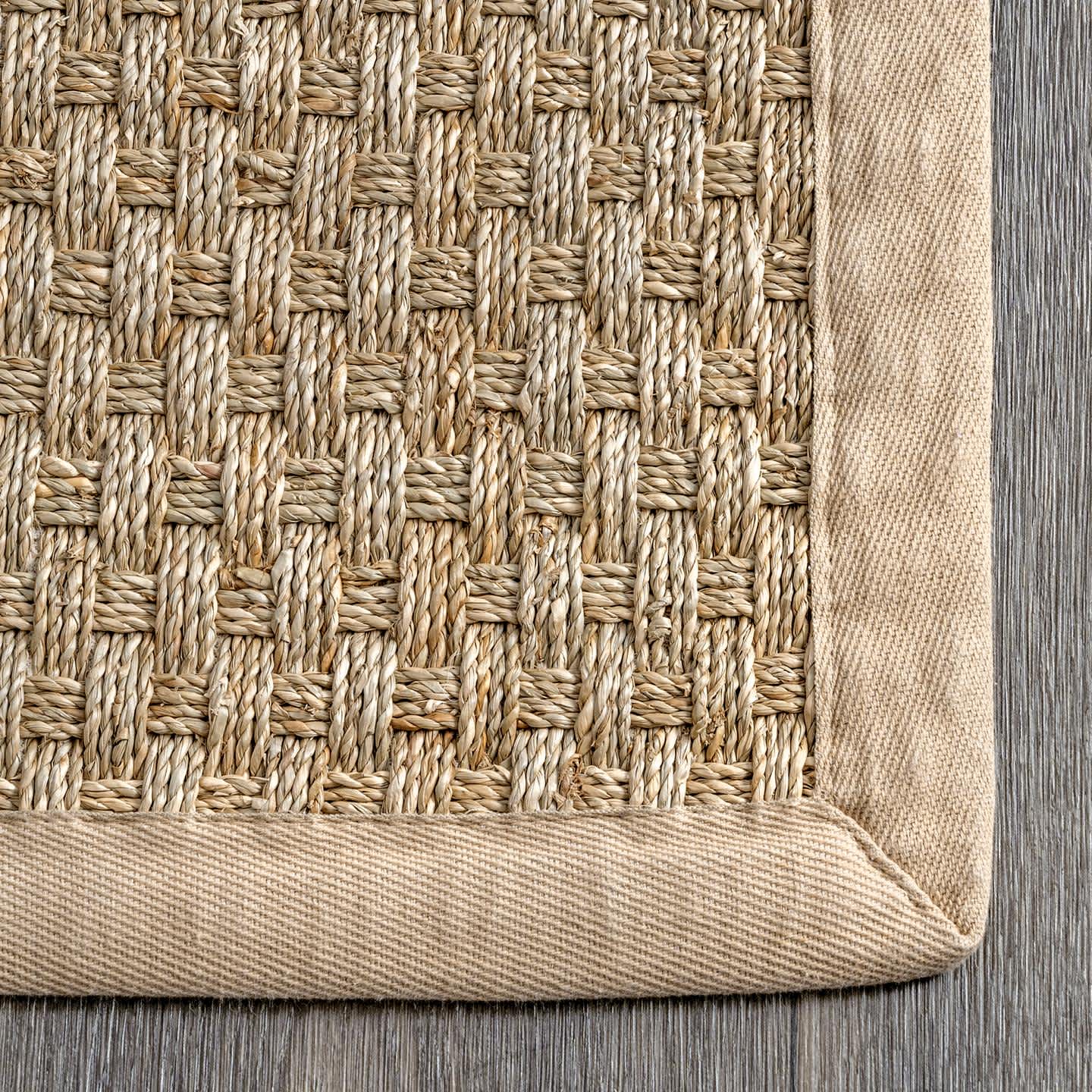 Hesse Checker Weave Seagrass Indoor/Outdoor Area Rug