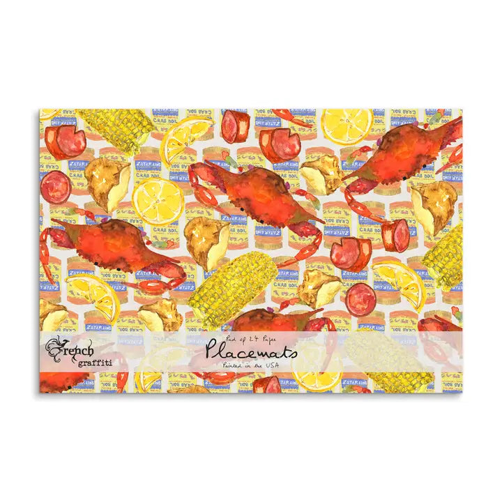 Crab Boil Paper Placemats