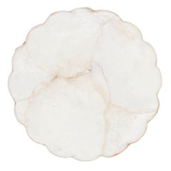 Capiz Beverage Coasters S/4