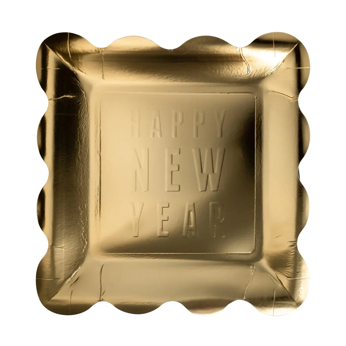 Happy New Year Embossed Plate