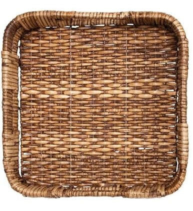 Wicker Tray 15" Square