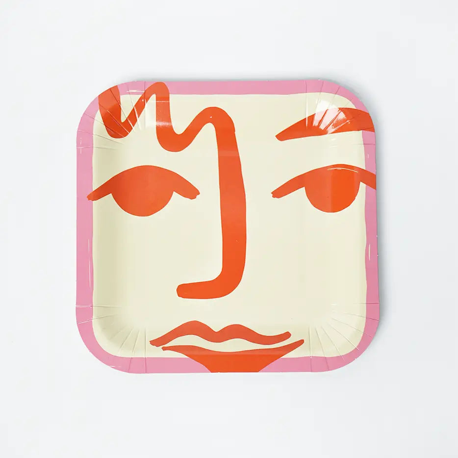 Two Face Dessert Paper Plates
