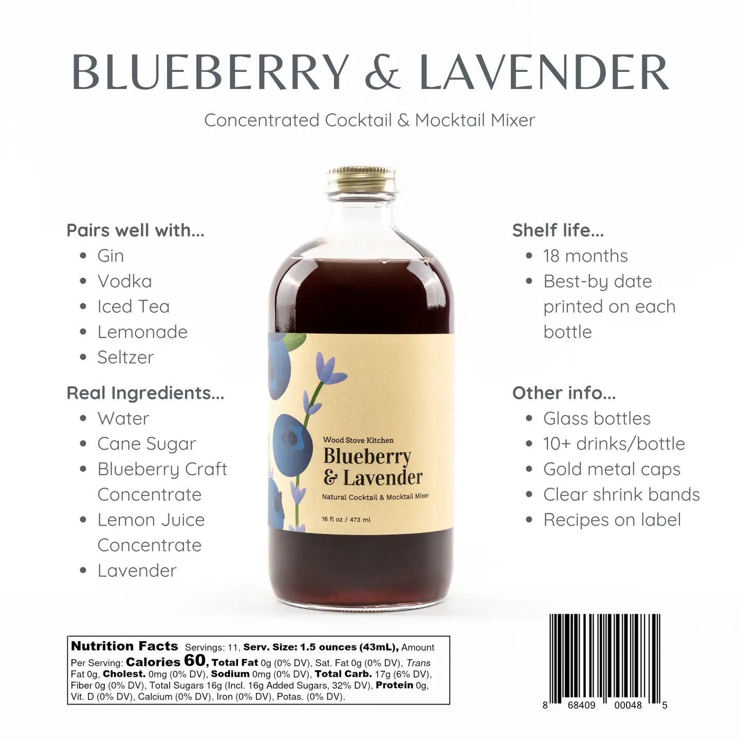 Blueberry & Lavender Mixer