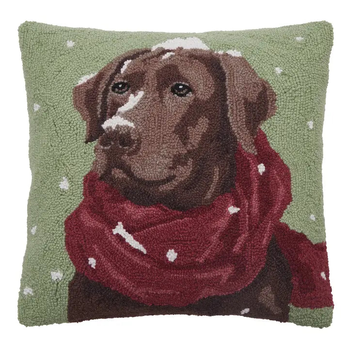 Christmas Pup Hook Pillows - Assorted
