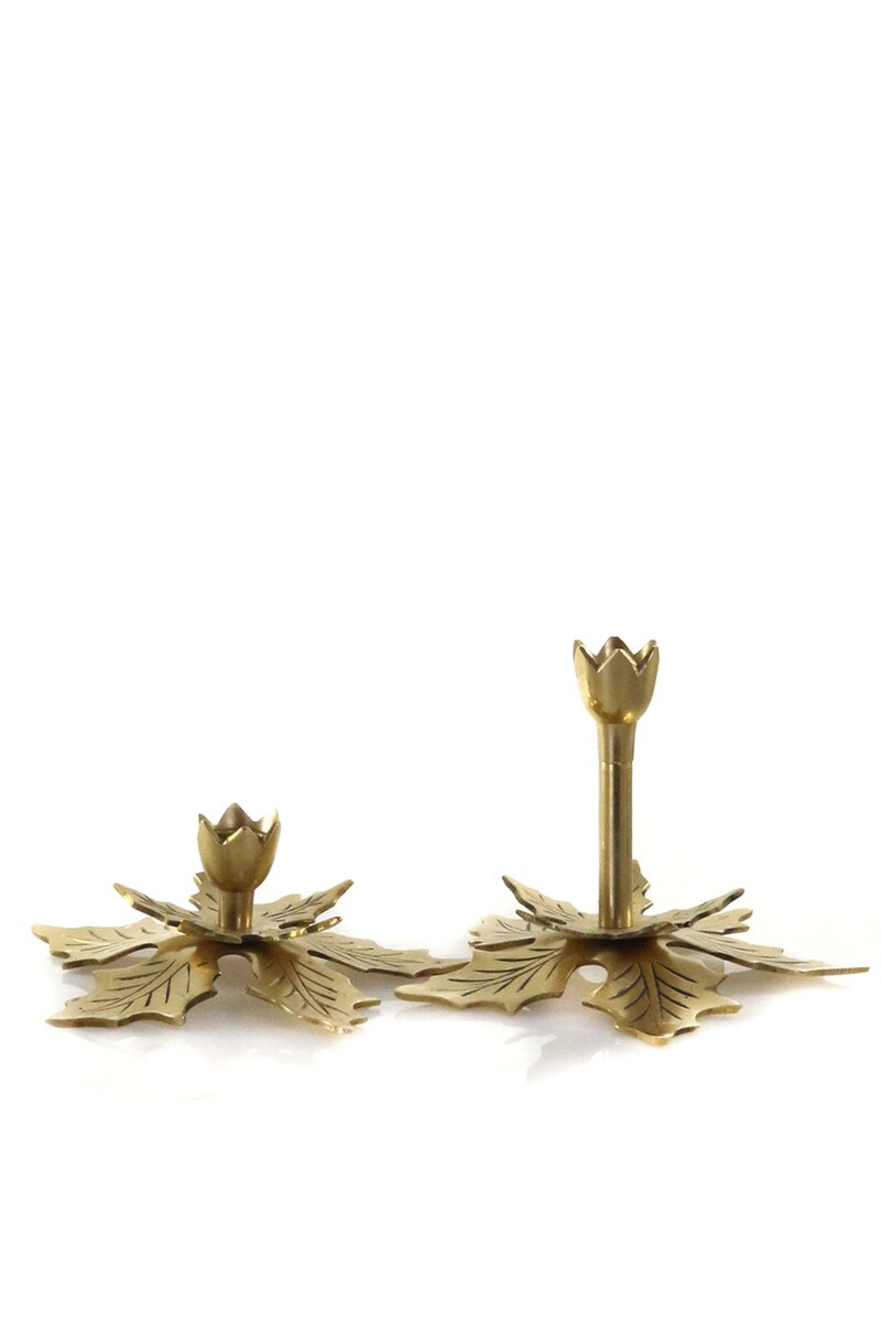 Holly Candle Sticks - S/2