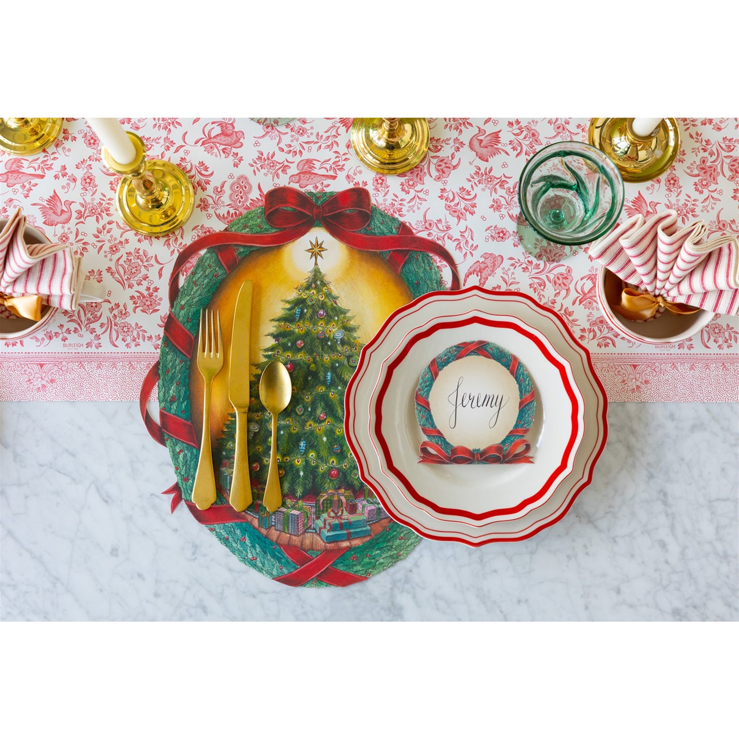 Red Icing on the Cake Salad Plate