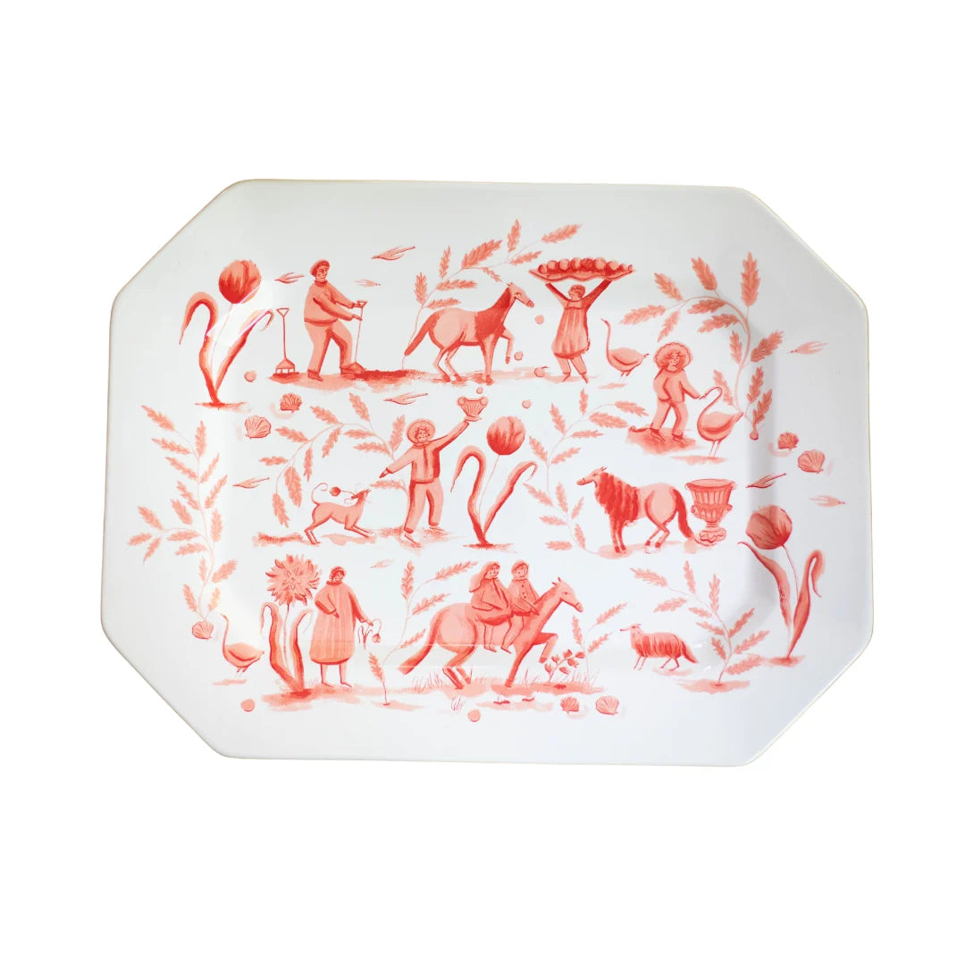 Polly Platter - Coral