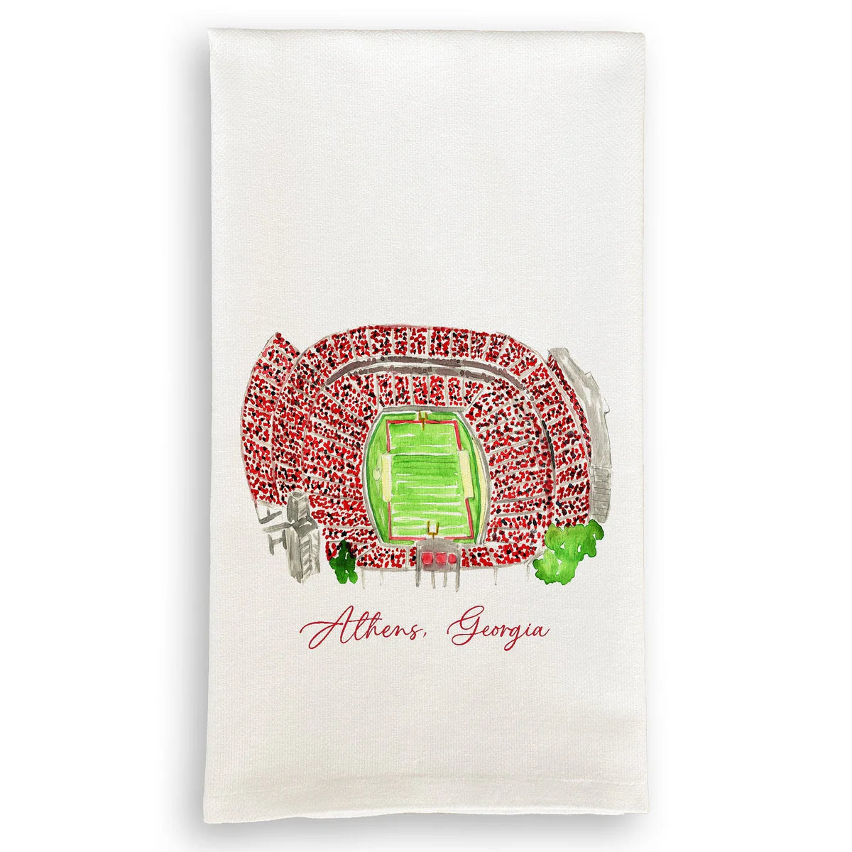 Georgia Football Stadium Kitchen Towel