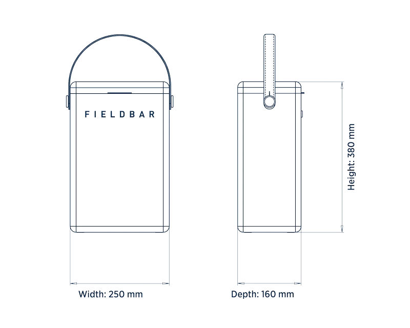 Oyster Grey Drinks Box