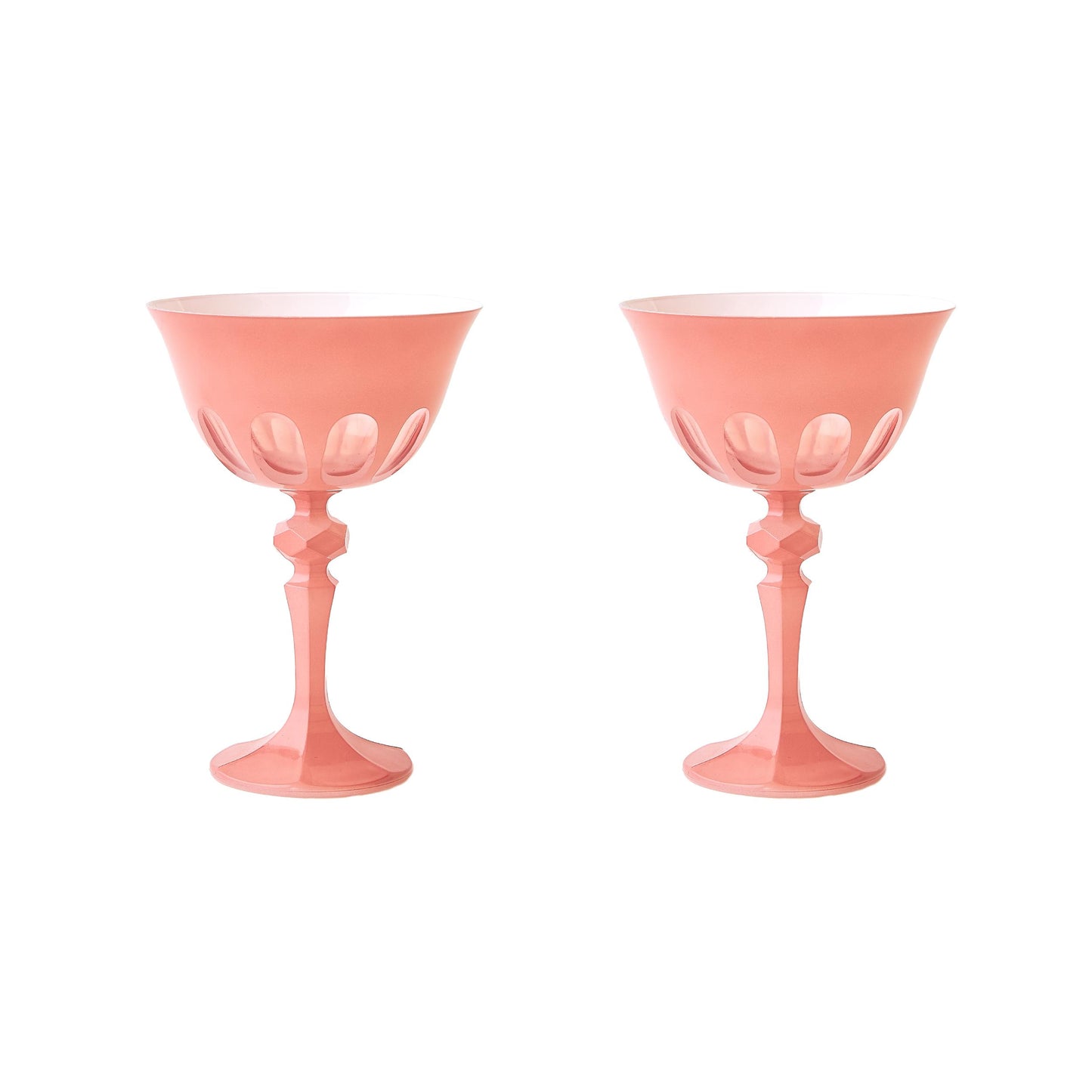 Rialto Glass Coupe Salmon