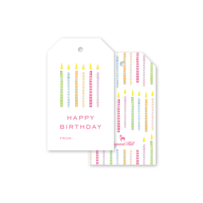 Funfetti Candles Gift Tags
