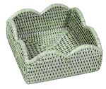 Rattan Scalloped Cocktail Napkin Holder