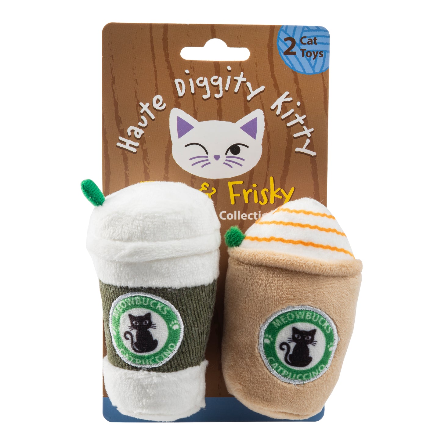 Meowbucks (2 coffee cups) Catnip Toys