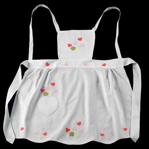 Apron With Appliqué Hearts