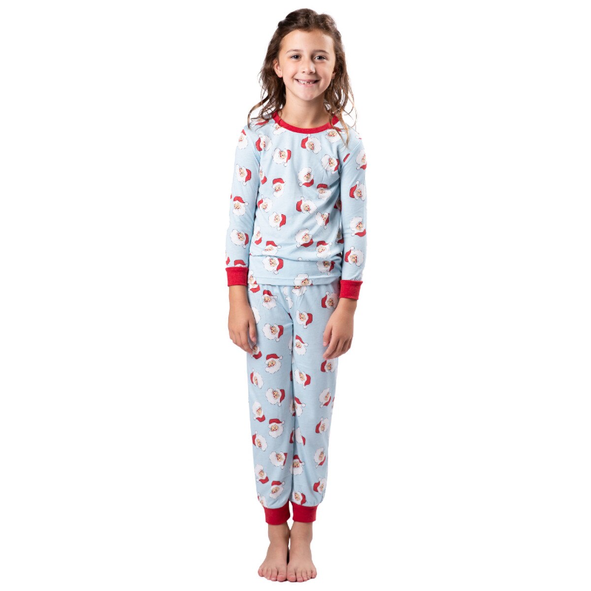 Kids Blue Santa Claus Jammie Jogger Pant Set