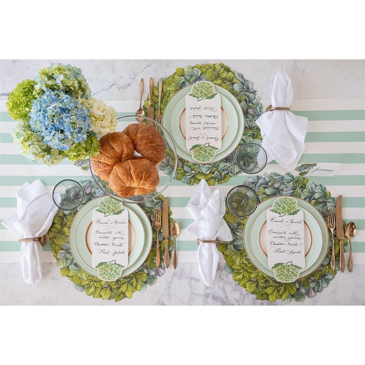Die Cut Hydrangea Placemats