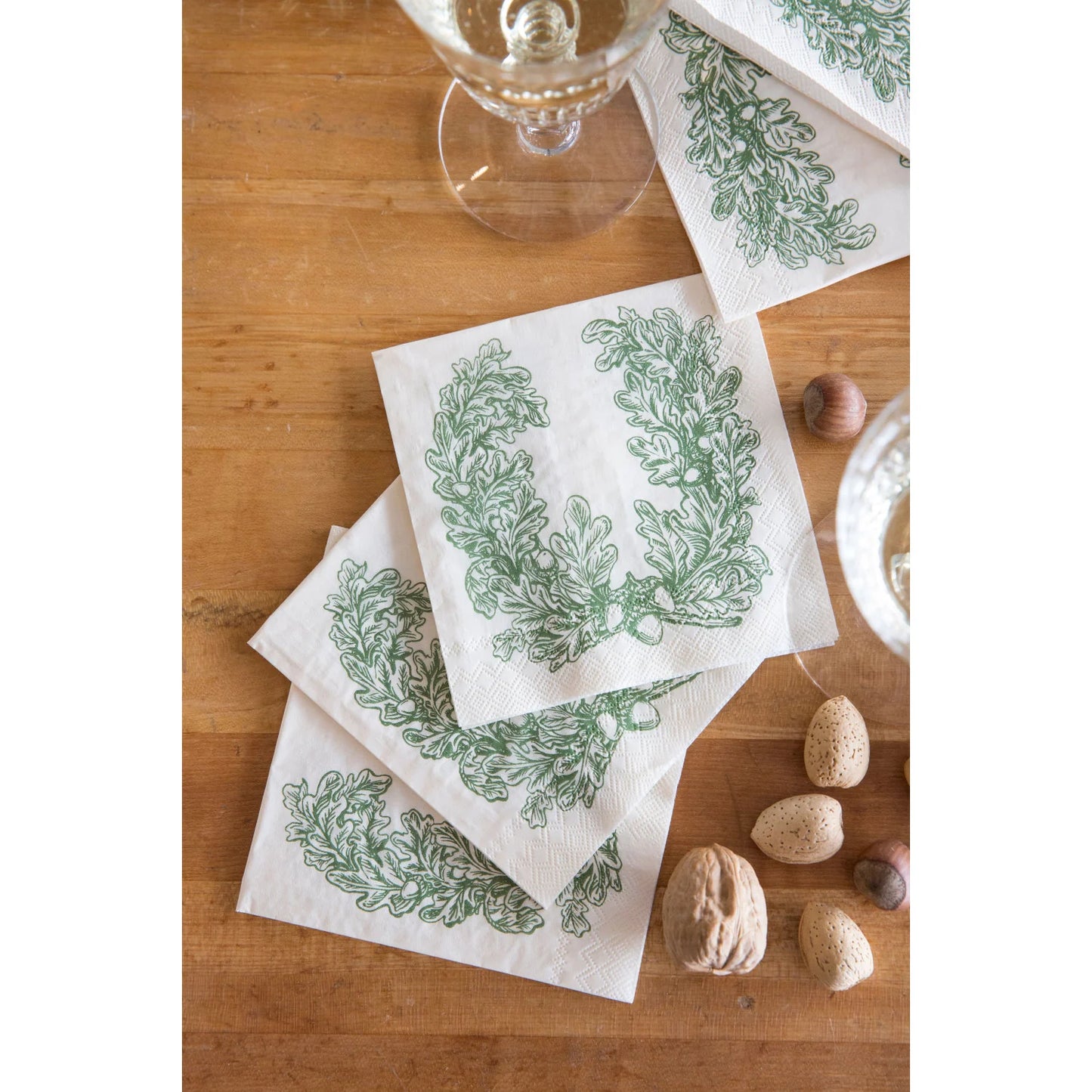 Oak Leaves Cocktail Napkin