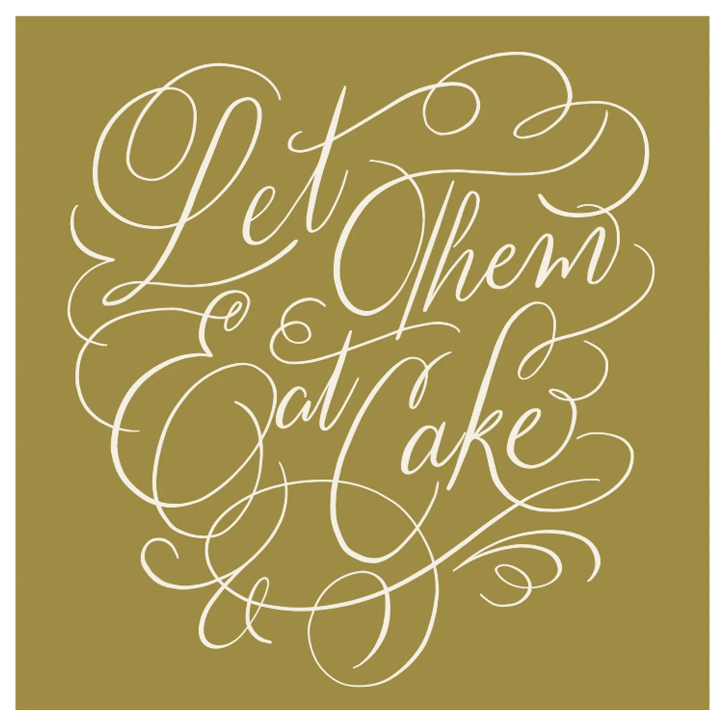 Let Them Eat Cake Cocktail Napkin