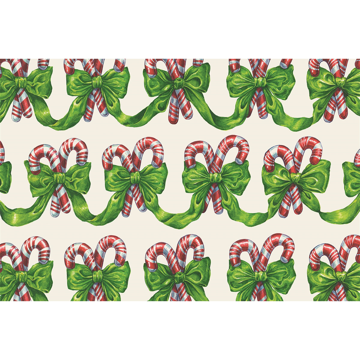 Festive Candy Canes Placemat