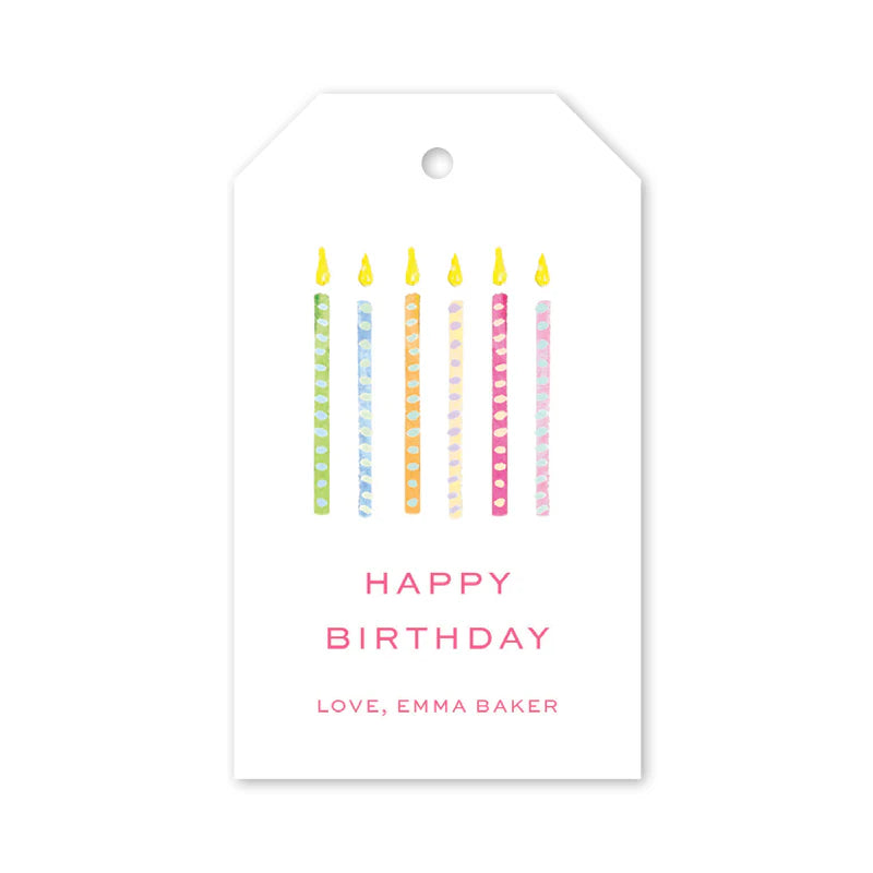 Funfetti Candles Gift Tags