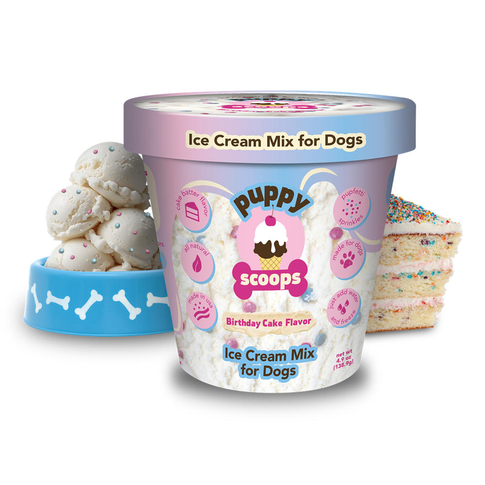Puppy Scoops - Birthday Cake