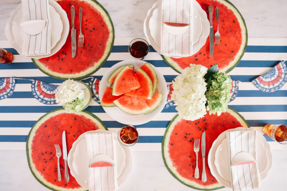 Die-Cut Watermelon Placemat
