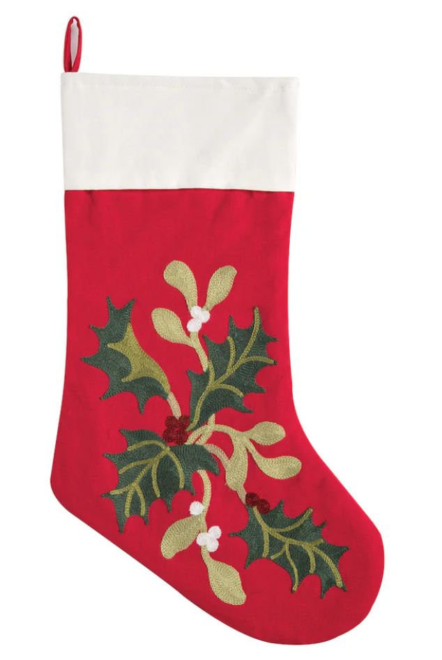Holly Branch Stocking