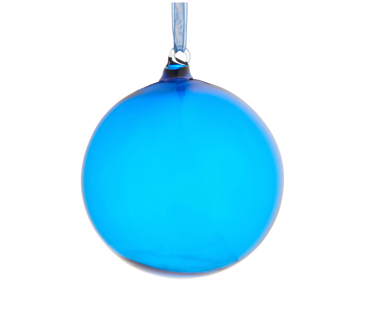 Sheer Blue Ball Ornament